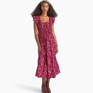 Hill House Home Burgundy Botanical Nap Dress XL